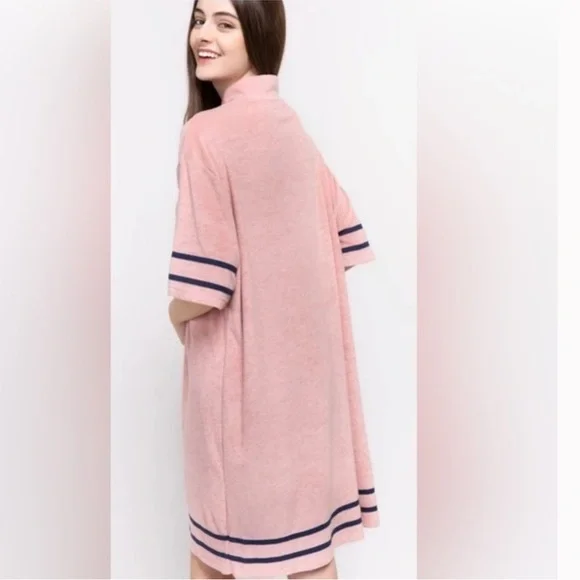 NEW   POL   Women's S/M    Terry     Dress   Pink - Picture 3 of 7